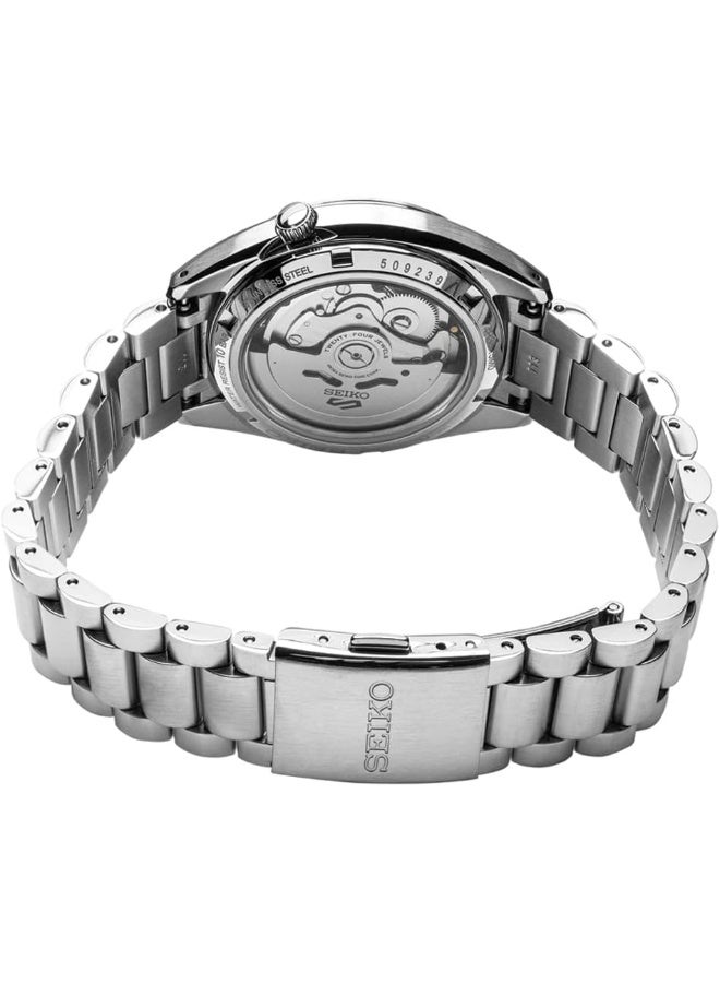 Seiko Stainless Steel Analog Black Dial Men's Watch-SRPK89K1, Band Color-Silver - Image 4
