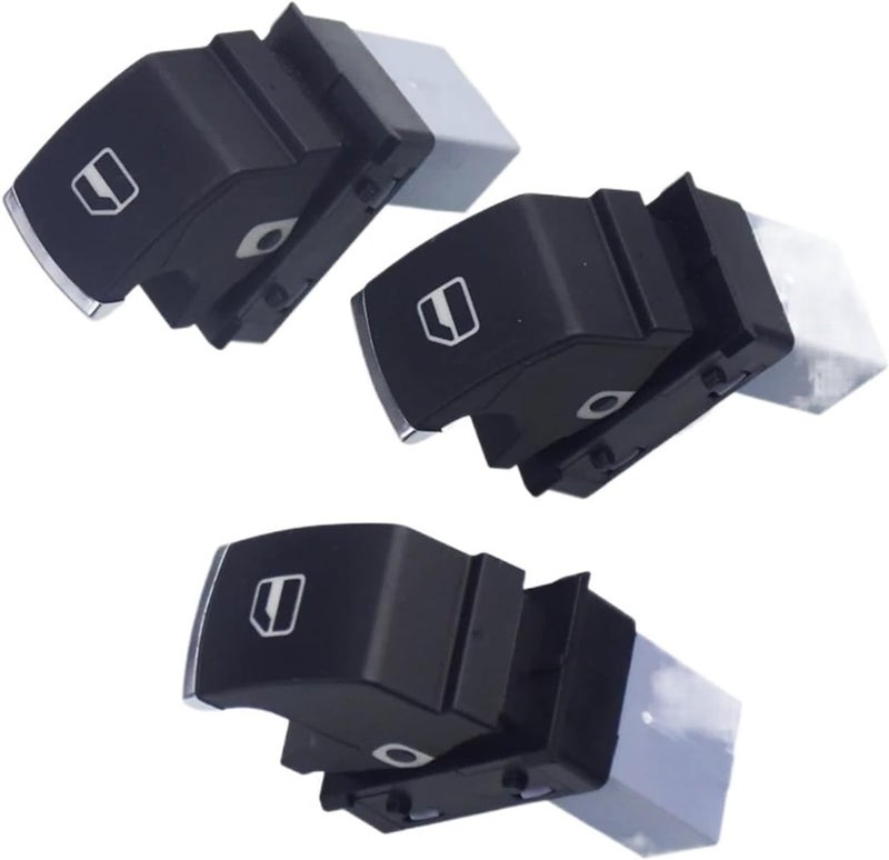 QASULER Chrome Headlight and Mirror Control Switch Set - Image 4
