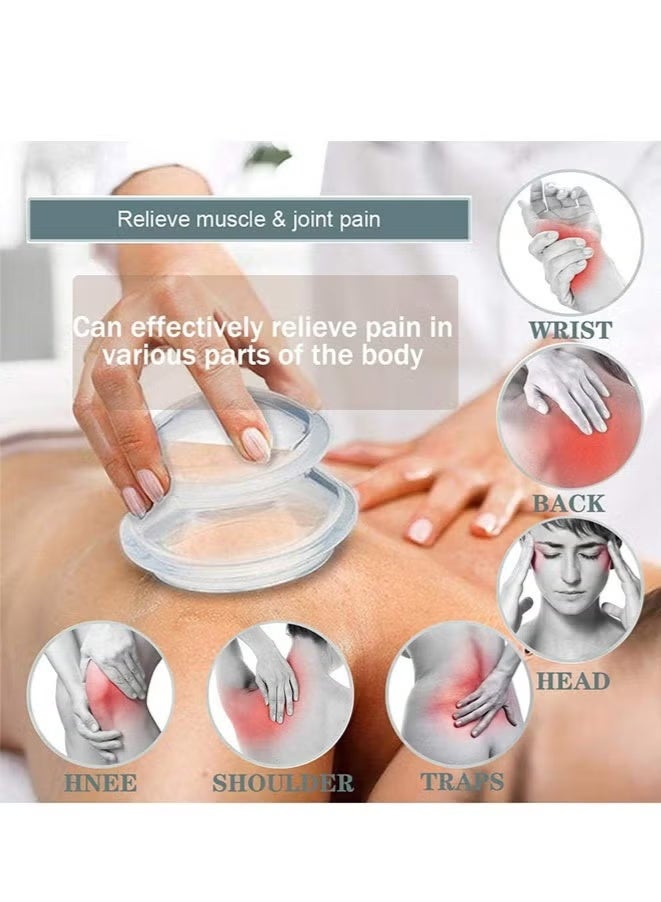 3 Sizes Cupping Therapy Set-Professional Cupping Therapy Studio and Household Silicone Cupping Set, Stronger Suction, Suitable for Myofascial Massage, Muscle, Nerve, Joint Pain - Image 5