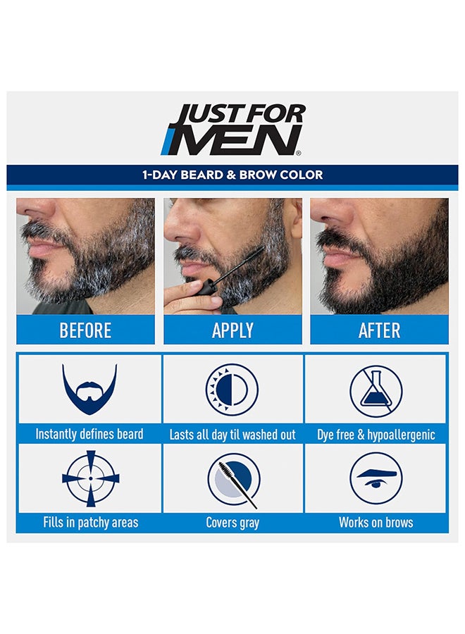 Just For Men 1-Day Beard and Brow Color Dark Brown 9Ml - Image 2