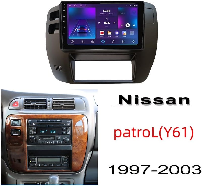 Vierex Fit Nissan PATROL Car Stereo Nissan patrol Y61 Android screen 1997-2003 With Apple Carplay Android Auto Wireless WiFi DSP FM&AM BT AHD Camera Included (4+32GB Carplay 8CORE) - Image 2