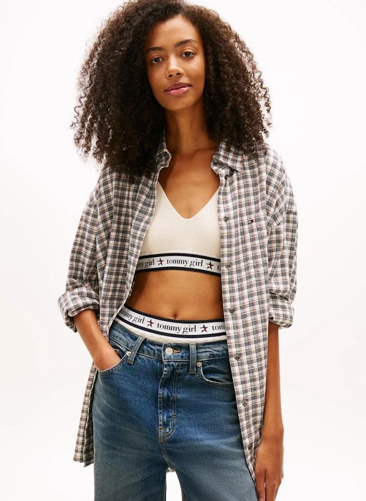 TOMMY JEANS Checked Long Sleeve Shirt