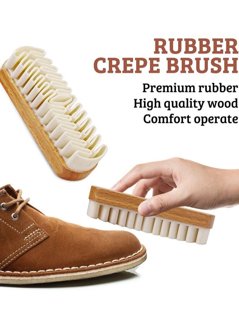 ماركة غير محددة Crepe Wood Brush for Cleaning Suede Boots and Nubuck Leather Shoes  - Image 4