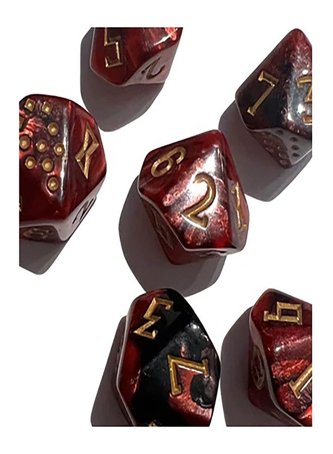 Modiphius Impressions Kult: Divinity Lost: Dice Set (Inferno Edition) - 6 Piece Dice Set - Image 4