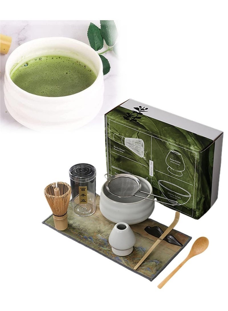 Forest Home 8 Piece Matcha Whisk Set Bamboo Matcha Tools for Stirring Matcha Tea - Image 2
