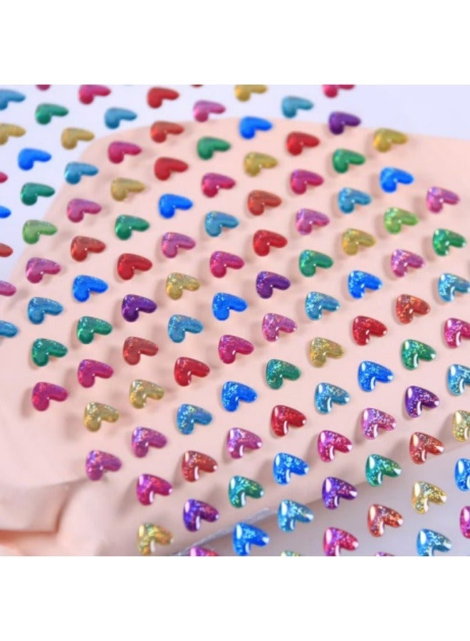 Love Mini Crystal Sticker Girls Forehead Decoration Eyebrow Sticker - Image 1