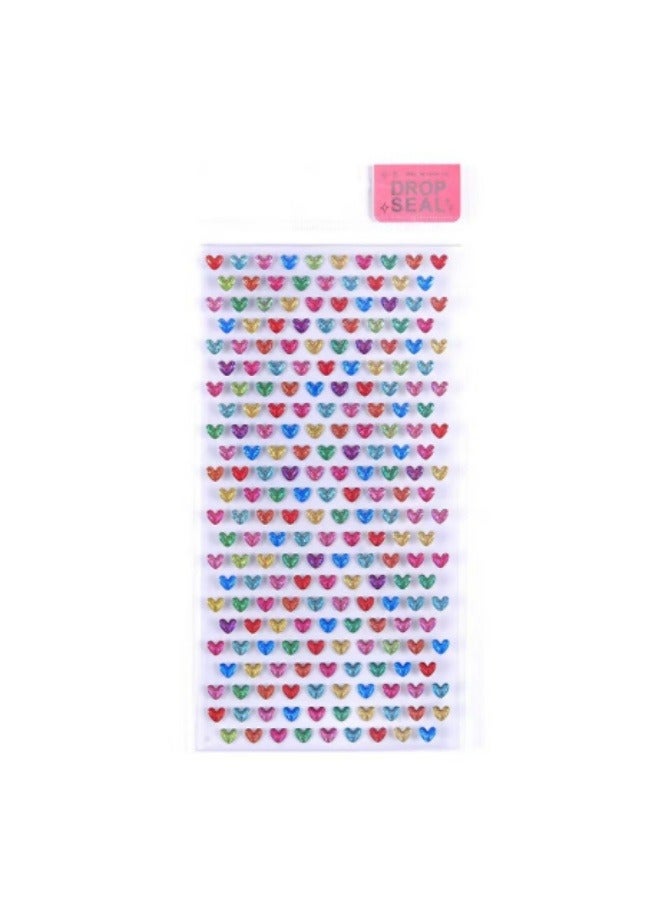 Love Mini Crystal Sticker Girls Forehead Decoration Eyebrow Sticker - Image 2