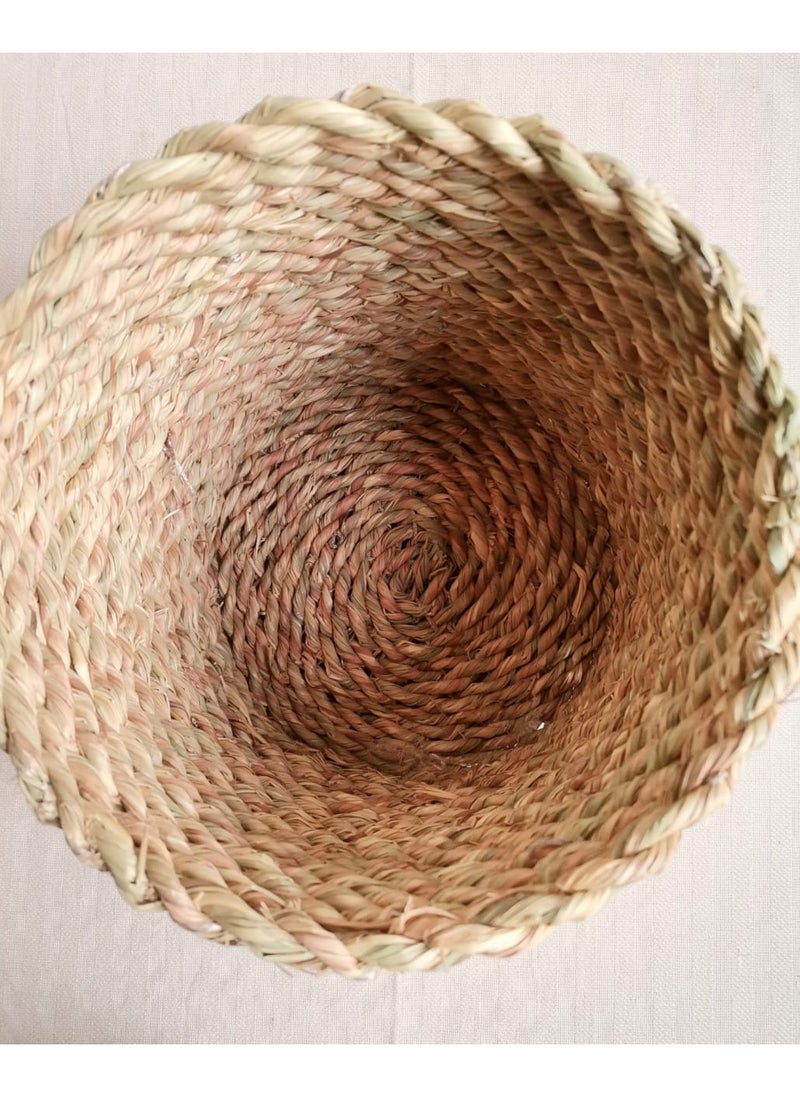 ماركة غير محددة باسكت زرع مصنوع من  نبات الحلفا الطبيعي 30 سم  - Image 4