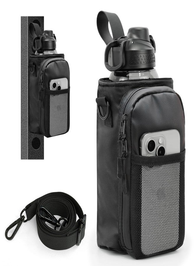 Balency Magnetic Gym Bag for Men, Magnetic Gym Water Bottle Bag, Water Bottle Holder with Phone Pockets, Powerful Magnet Gym Pouch, Magnet Crossbody Bags, Gym Accessories for Women - Image 1