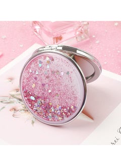 Rozino Compact Flower Mirror For Women, Round Mini Pocket Makeup Mirror For Purse, Cute Floral Portable Folding Travel Mirror  - Image 5