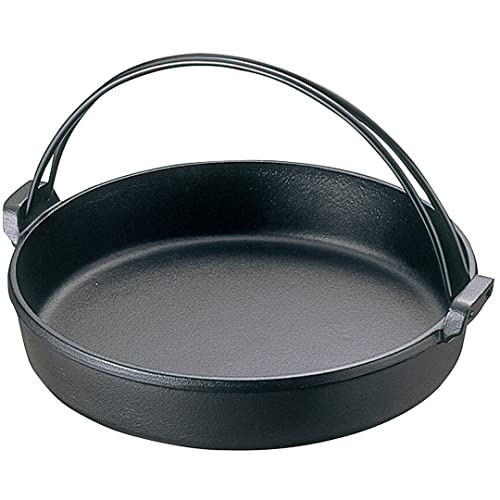 TIKUSAN Japanese Cast Iron Hot Pot Sukiyaki Nabe Pan Made in Japan 94 24cm - Image 1