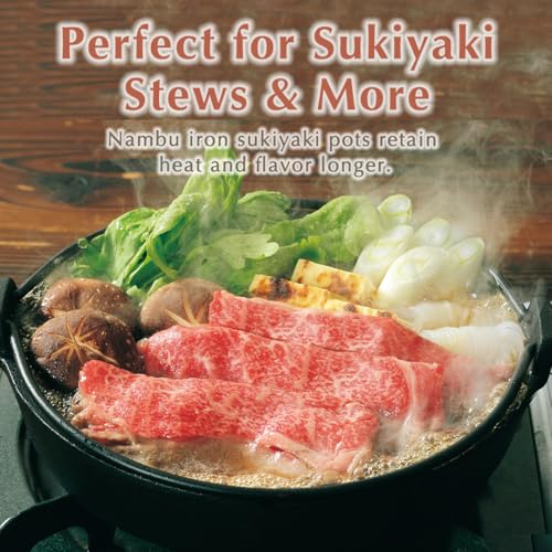 TIKUSAN Japanese Cast Iron Hot Pot Sukiyaki Nabe Pan Made in Japan 94 24cm - Image 3