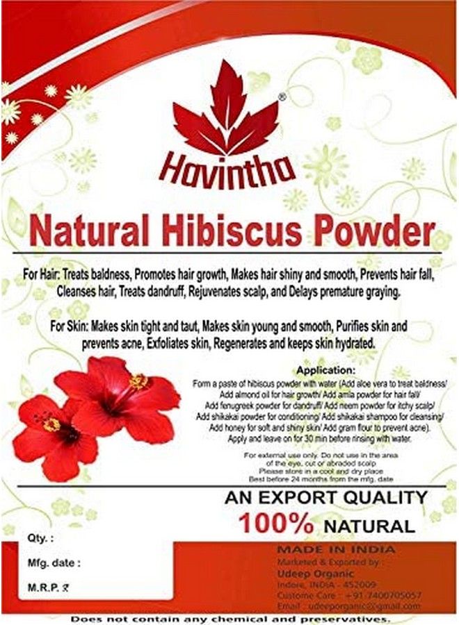 Havintha Natural Hair Products | Helpful For Hair Growth & Prevents Hair Fall (Hibiscus) 227Gm - Image 4