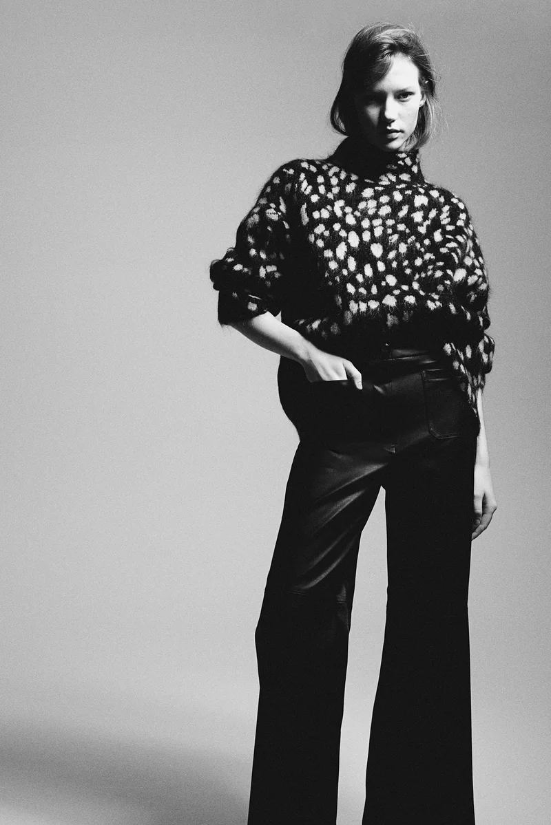 اتش اند ام بنطلون واسع ومطلي