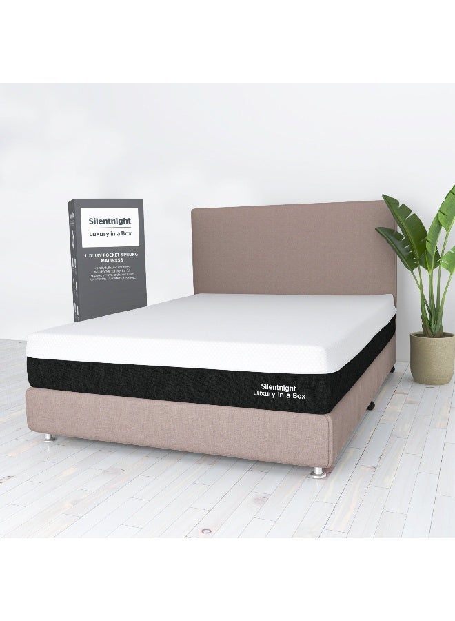 Silentnight Luxury in a Box - Standard Rolled Mattress | Medium-Firm Comfort | Pocket Spring Mattress | One Sided Rolled Mattress | Mattress In a Box | Energex Technology | Viscoelastic Foam | King Size (180x200x30cm) | 5 Years Guarantee - Image 3