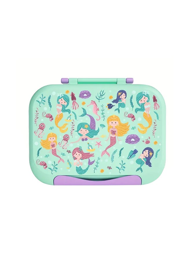 Moon Bentoza Kids Lunch Box –  Leak-Proof Compartments, Microwave Safe, for Toddlers Ages 3yrs+   Mermaid - Image 1