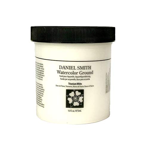 DANIEL SMITH Watercolor Ground 16oz Jar, Titanium White, 284055001 , Beige - Image 1