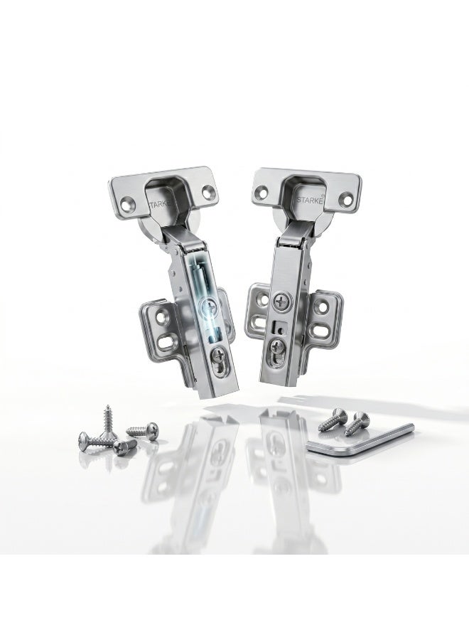 Concealed Hydraulic Cabinet Hinges – Soft Close Door Hinges for Kitchen, Wardrobe & Furniture (PACK OF 2) - Image 1