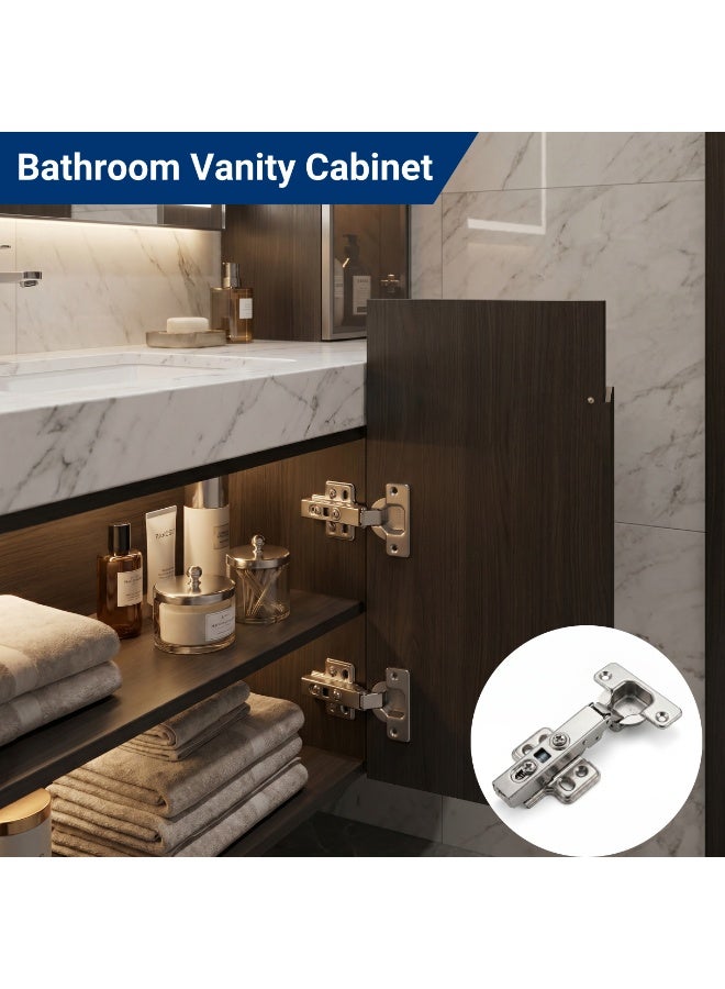 Concealed Hydraulic Cabinet Hinges – Soft Close Door Hinges for Kitchen, Wardrobe & Furniture (PACK OF 2) - Image 4