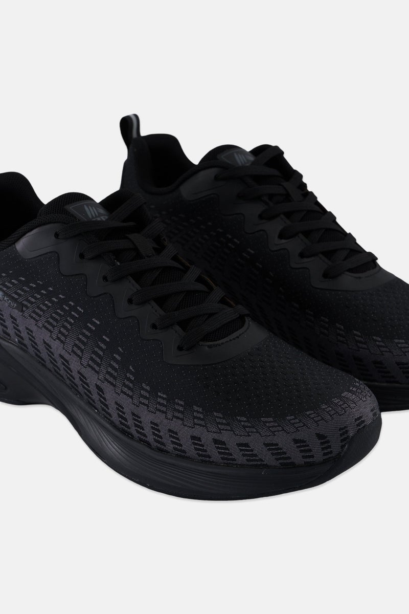 RBX Men Lace Up Training Shoes, Black - Image 3