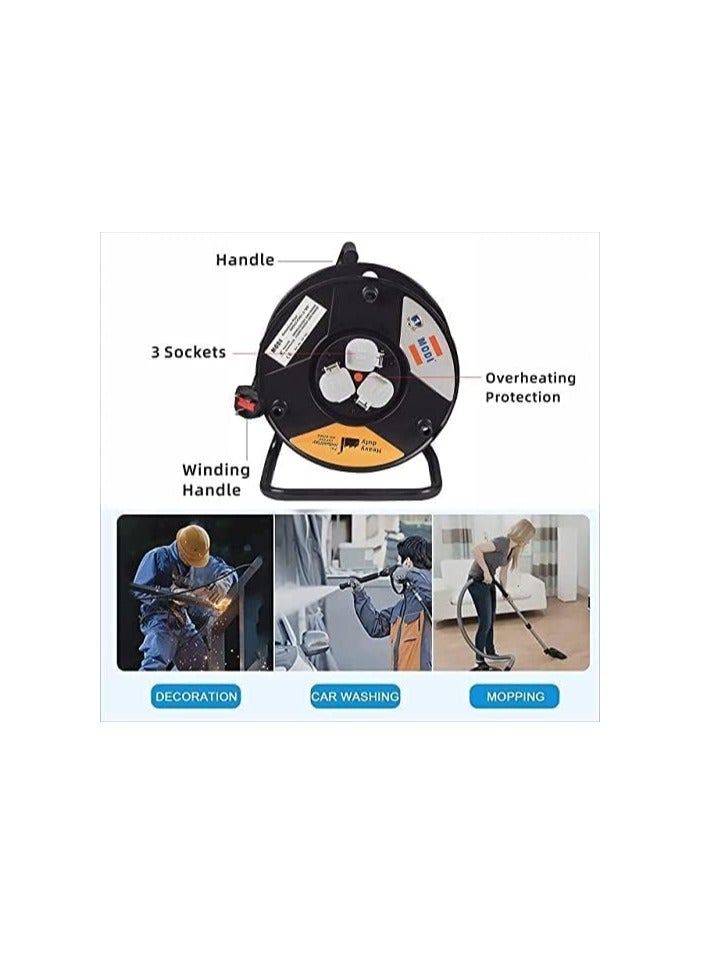 MODI Cable Reel Heavy Duty 25MTR Extension 3 * 1.5 25M - Image 2