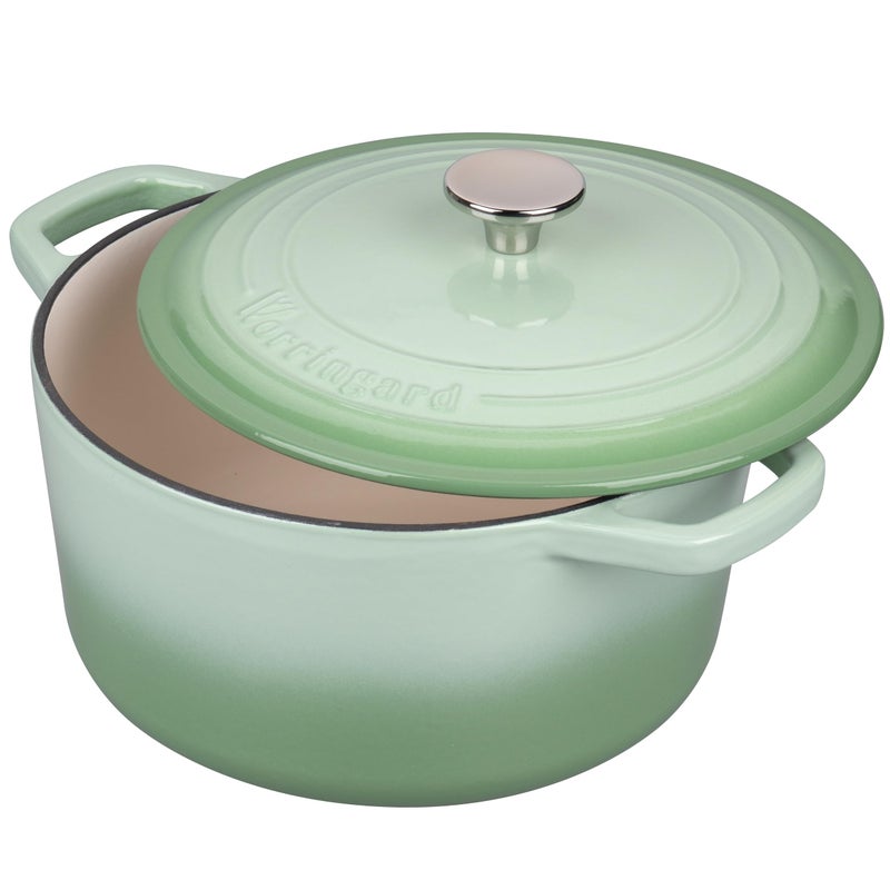 VORRINGARD Enameled Cast Iron Dutch Oven Pot with Lid, for Bread Baking, Round Bread Oven- include Sourdough Bread Baking Supplies Set, 4.5QT, Green - Image 5