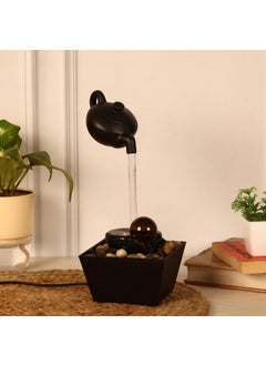 PROSPERRO LUMO PROSPERRO LUMO Floating Teapot Water Fountain Ornament Tabletop Waterfall Home Decoration Plastic 