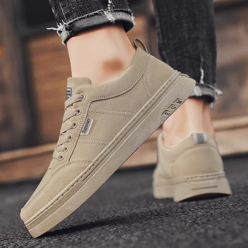 Work Men'S Shoes, Work Safety Shoes, Winter Casual Sneakers, Leather Trendy Shoes, Spring - Image 1