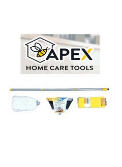 Combo set of broom, mop, handle & a cloths set