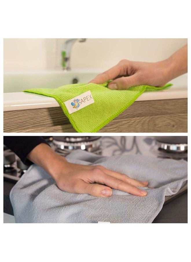 APEX - Combo set of broom, mop, handle & a cloths set - Image 1