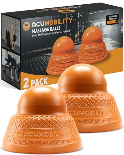 Acumobility Massage Ball Roller 2 Pack Trigger Point Massage Balls Massage Roller Ball Foot Massage Ball Physical Therapy Ball