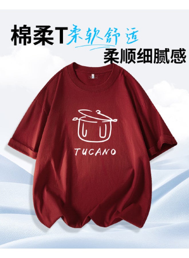 Tucano Trendy Short Sleeve T-shirt Men's Summer 2025 New American Style Pure Cotton Couple Casual Loose Fit Men's Top - Image 1