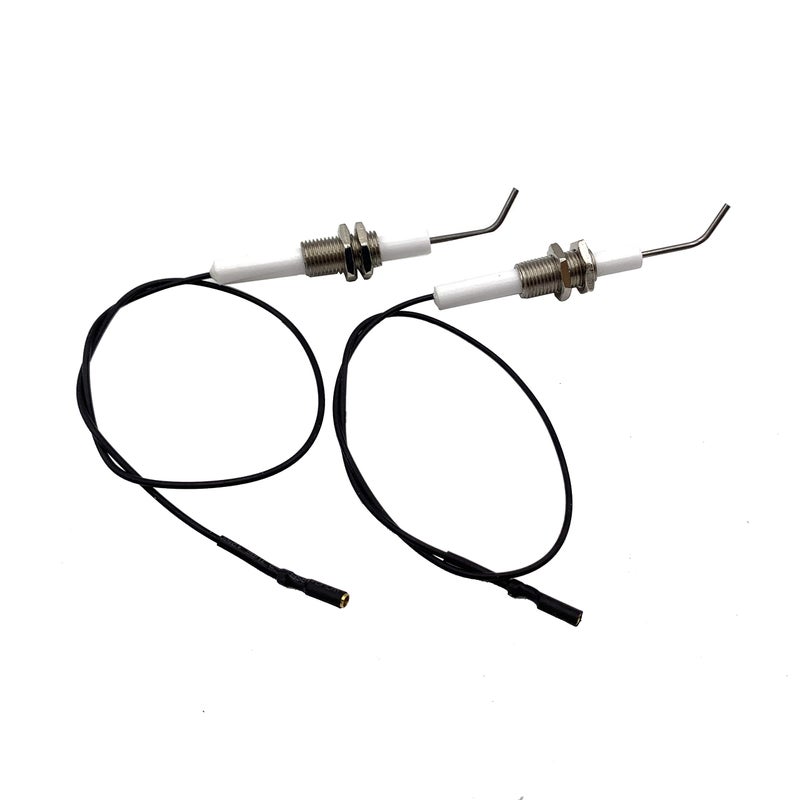 METER STAR Set of 2 Universal Ceramic Electrode Ignition Spark Plug Wire 03 Meter Electronic DeviceSuitable for Push Button Piezo Igniter