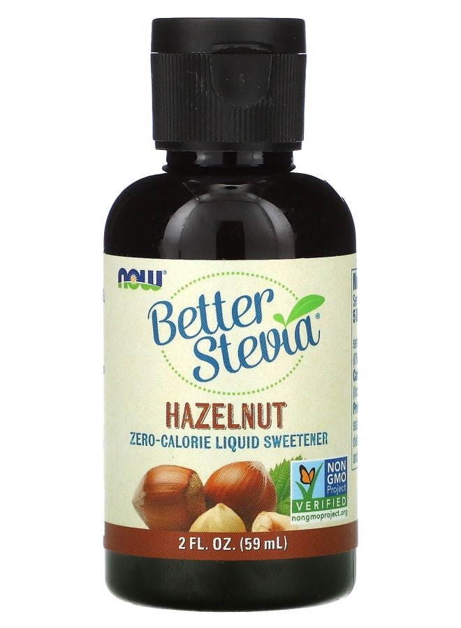 now Better Stevia Zero-Calorie Liquid Sweetener Hazelnut 2 fl oz (59 ml)