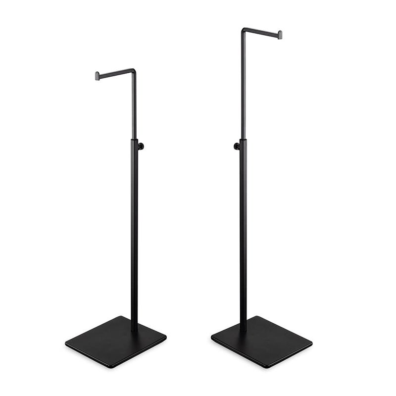 Elitnus Hanging Hook Bag Stand Set of 2 Adjustable Height Black Handbag Display Stand Set - Image 2