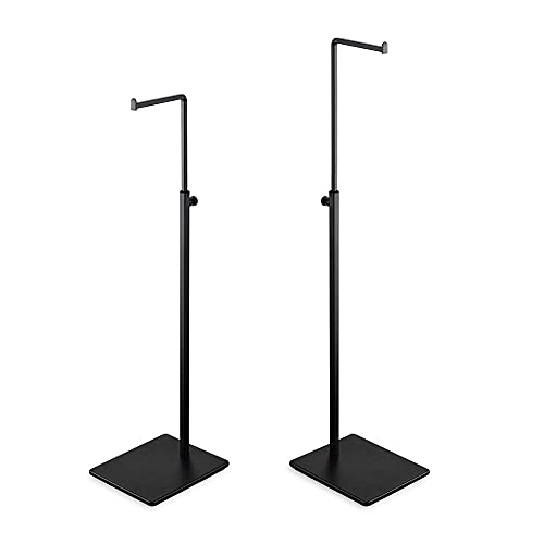 Elitnus Hanging Hook Bag Stand Set of 2 Adjustable Height Black Handbag Display Stand Set - Image 1