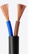 ELECTRRIUS كابل نحاسي ثنائي النواة من إلكتريوس مع غلاف عازل من PVC 1100 فولت 10 أمتار - Image 4