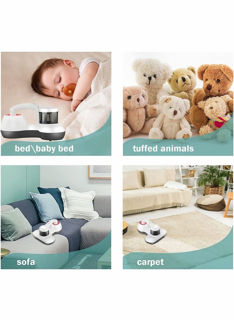 Bed Vacuum Cleaner UV Mattress Vacuum Cleaner, Handheld Deep Mattress Cleaner Suitable for Bedding, Sofa, Other Fabric Surfaces - Image 3
