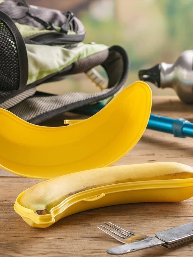 Plastic Forte حارس الموز البلاستيكي الأصفر من فورت، خالي من BPA - Image 3