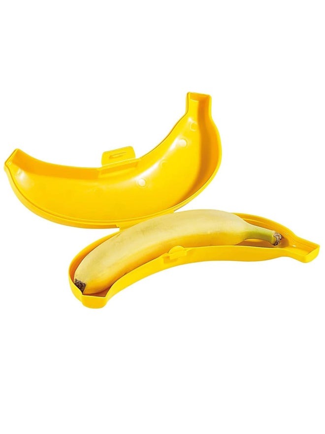 Plastic Forte حارس الموز البلاستيكي الأصفر من فورت، خالي من BPA - Image 2