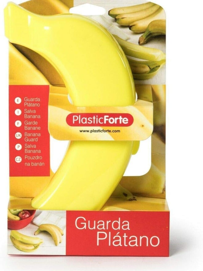 Plastic Forte حارس الموز البلاستيكي الأصفر من فورت، خالي من BPA - Image 4