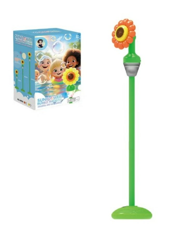 Sunflower Automatic Bubble Machine for Kids with Adjustable Stand – Outdoor Bubble Blower Toy for Garden & Party Fun - Image 4