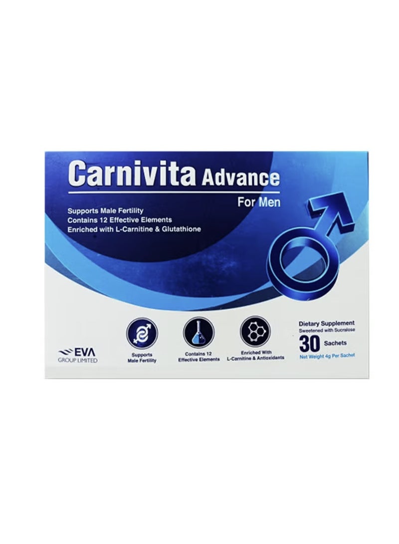 Carnivita Advance Oral Powder Sachets for Men (Pack of 30)