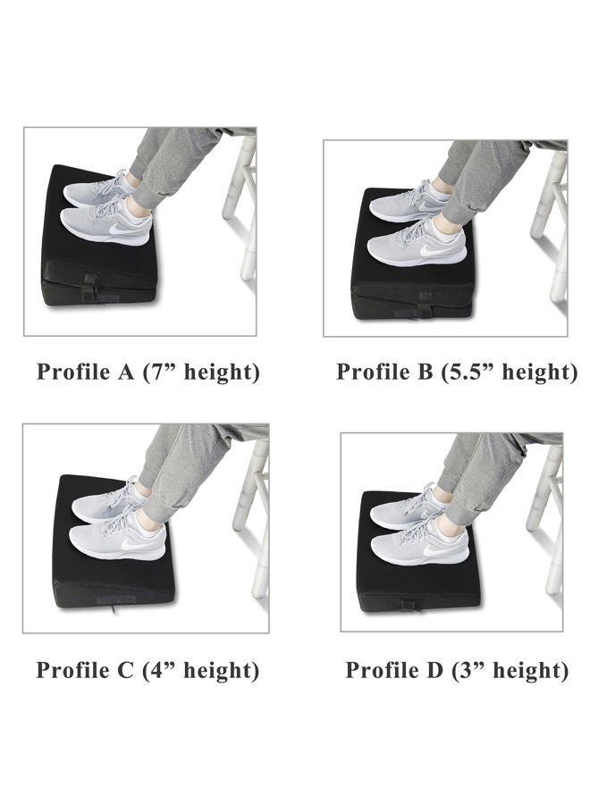 InteVision 4-in-1 Footrest for Added Height - Premium Foam Foot Cushion Works Great for Under Desk or bar - Will not Slide on Any Surface - Image 5