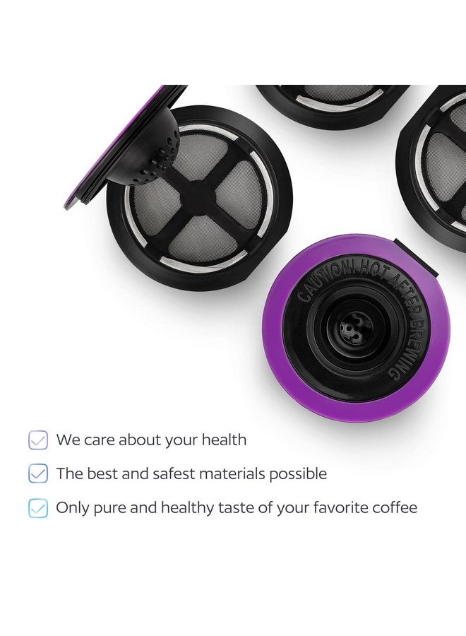 GoodCups 4 Black Reusable K Cups for Keurig Coffee Makers - BPA Free Universal Fit Refillable Kcups Coffee Filters for 1.0 and 2.0 Keurig Brewers - Image 3