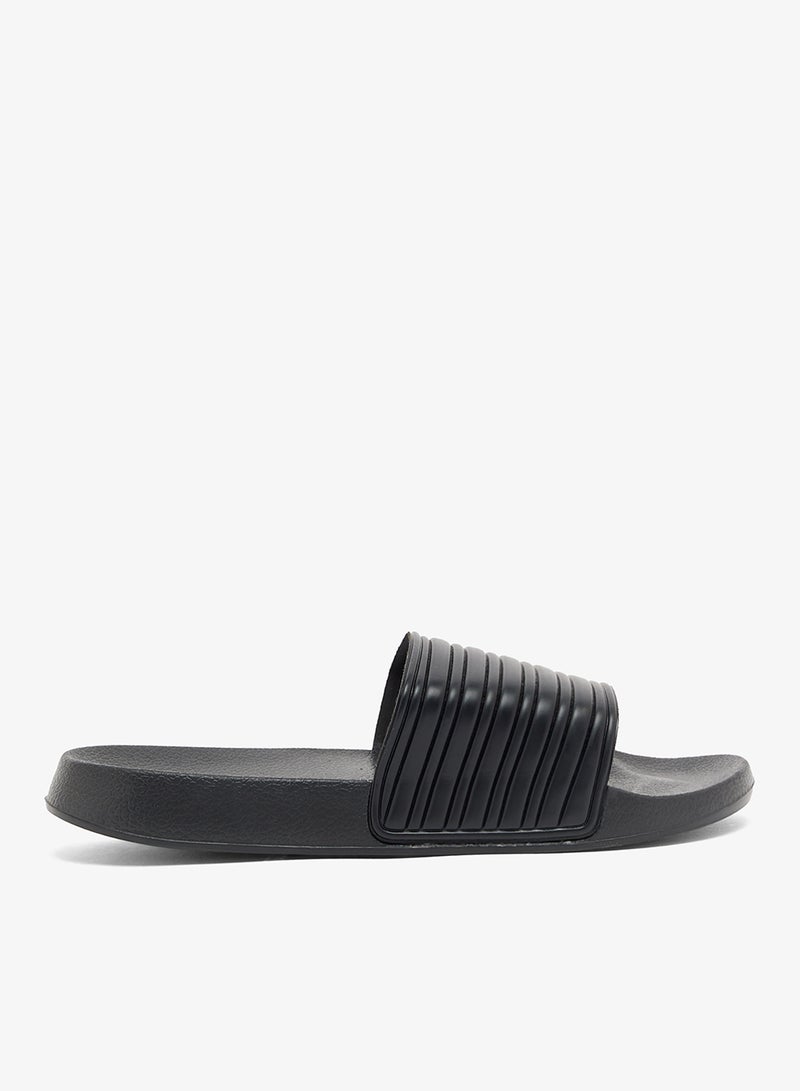 Seventy Five Casual Stripes Detail Slides - Image 1