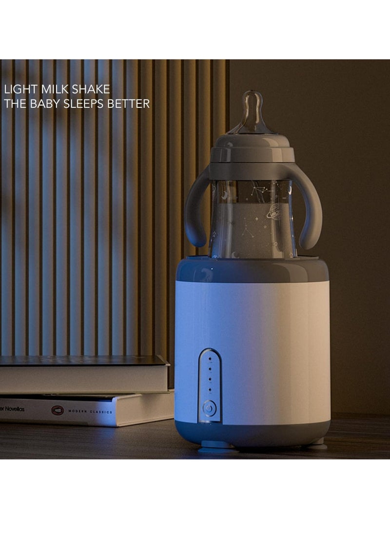 Generic - Baby Formula Mixer Baby Bottle Shaker Fits All Baby Bottles Usb Electric Silent Automatic Milk Mixer One Button 3 Gear Quickly Blending Avoid Lumpy Reduce Bubbles White - Image 1