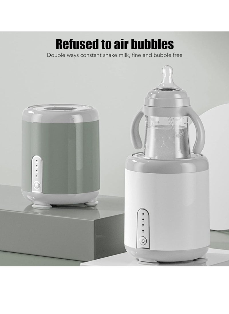 Generic - Baby Formula Mixer Baby Bottle Shaker Fits All Baby Bottles Usb Electric Silent Automatic Milk Mixer One Button 3 Gear Quickly Blending Avoid Lumpy Reduce Bubbles White - Image 1