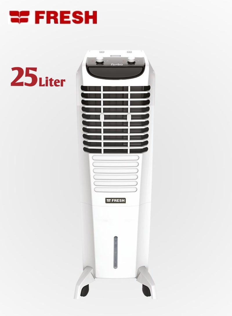 Fresh Jumbo Portable Desert Air Conditioner - 25L - 3 Speeds - 3D Cooling - Electricity Saver - White - FA-M25L