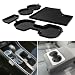 KENTUTO Cup Holder Inserts Coaster for Nissan Sentra Accessories 2025 2024 2023 2022 2021 2020 Center Console Liners Silicone Cup Mat Pad Interior Decoration4pcs SetsBlack Trim - Image 2